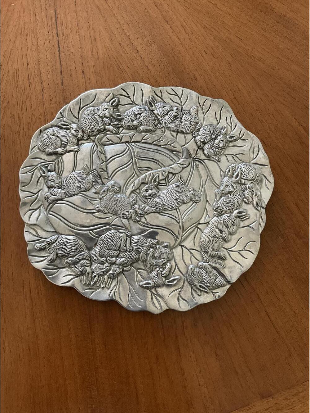 Vintage 1990 Arthur Court Bunny Rabbit Trivet